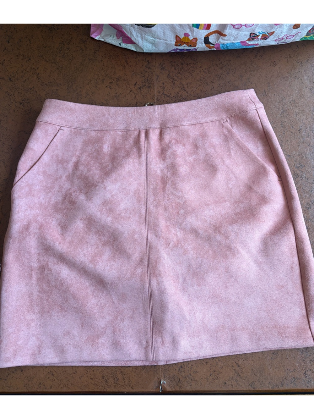 Vero Moda Dusty Rose Suede-Look Skirt